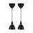 Nordlux Ray 2-Kit Pendel Lampe Metal Sort | Egnet til 2x E14