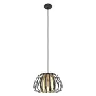 Eglo Pendel Lampe Encinitos Sort, Guld | Egnet til E27