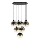 Eglo Pendel Lampe Ariscani 1 Stål Sort | Egnet til 10x E27